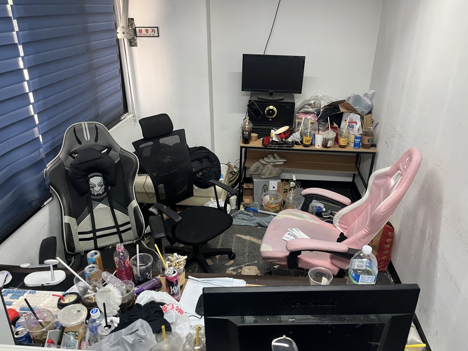 사무실청소 현장 사진